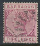 Barbados SG 95 SC# 63a  Deep Purple  Used    see scans and details