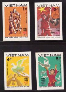 Unified Viet Nam Scott 1502-1505 Unused NGAI End of WW2 Imperforate set