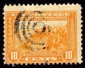 US Stamp #400 10c Yellow Orange USED SCV $20.00