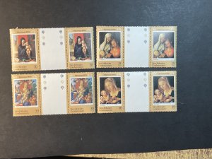 NEW HEBRIDES (BRITISH) # 259-262-MINT/NH--COMPLETE SET OF GUTTER PAIRS--1978