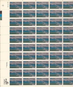 US Stamp - 1984 St Lawrence Seaway - 50 Stamp Sheet - Scott #2091