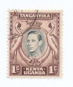 Kenya Uganda Tanganyika 1938 Scott 66 used - King George VI 
