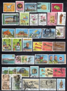 China Taiwan ROC Stamp Collection Used Bridges Mountains Flowers ZAYIX 0424M0039