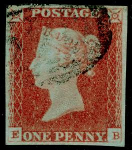 SG8, 1d red-brown, FINE USED. Cat £30. 4 MARGINS. EB