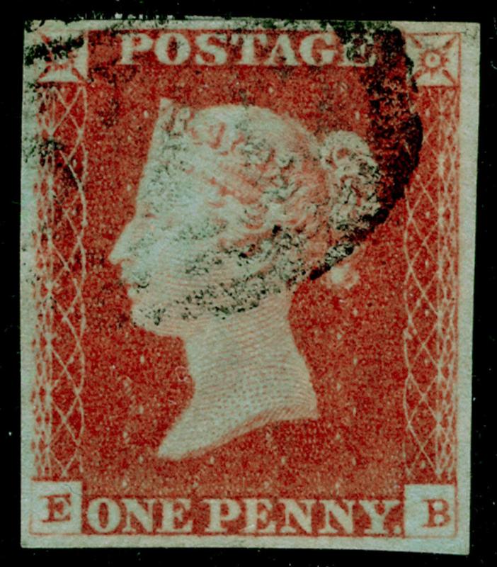 SG8, 1d red-brown, FINE USED. Cat £30. 4 MARGINS. EB