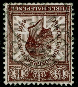 SG356Wi, ½d purple-brown, USED.