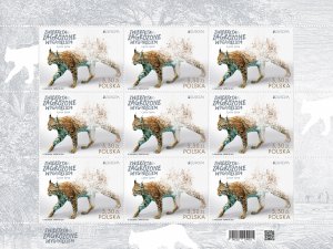 Poland 2021 MNH Stamps Mini Sheet Europa CEPT Animals Lynx Endangered Species