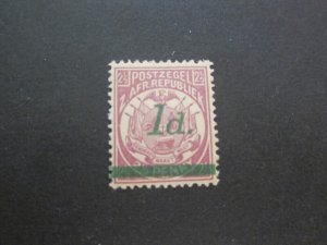 Transvaal 1895 Sc 163 MH