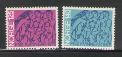 Norway Sc 649-0 1975 Int Womens Year stamps mint NH