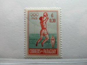 Paraguay Mi. 834 Scott 556 SG - Yt. 1960 30c MNH** Goalkeeper Soccer A4P34F24-