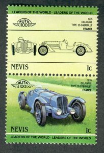 Nevis #286 Classic Cars MNH pair