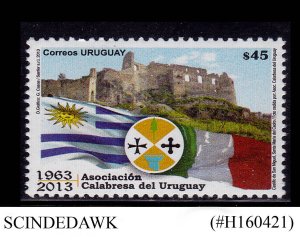 URUGUAY - 2013 50th ANNIVERSARY OF CALABRIAN ASSOCIATION 1V MNH