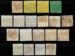 Old Germany / Wurttemberg 1851/1869 ☀ Used lot HCV VF
