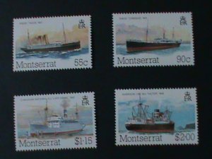 MONTSERRAT-1980 SC#428-31-WORLD FAMOUS SHIPS MNH VF-HARD TO FIND-LAST ONE