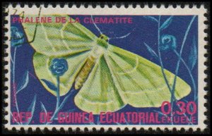 Equatorial Guinea sw1009 - Cto - 0.30e Small-waved Umber Moth (1975)