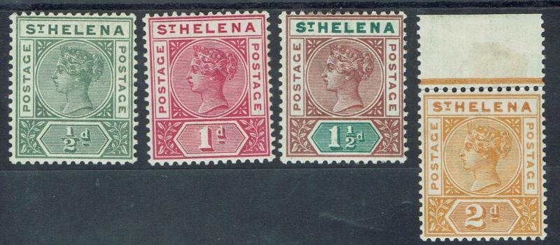 ST HELENA 1890 QV KEY TYPE 1/2D - 2D