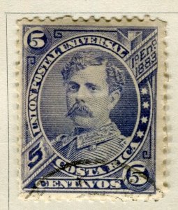 COSTA RICA; 1887 early classic Soto issue fine used 5c. value