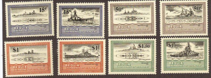 Bequia #186-89 MNH ships