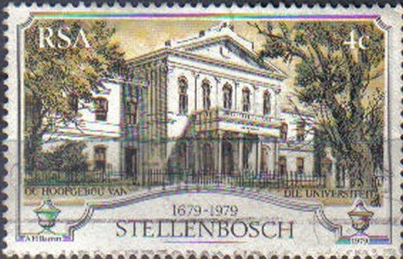 SOUTH AFRICA, 1979,  used 4c, 300th Anniv of Stellenbosch (oldest town in Sou...