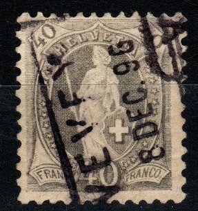 Switzerland #84a F-VF Used CV $7.75 (X1422)