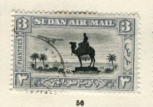 BRITISH E. AFRICA PROTECTORATE; 1931 Camel + Plane issue used 3Pi. value