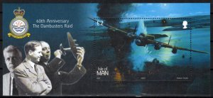 ZAYIX Isle of Man 989 MNH Dambuster's Raid Military Planes 010122SM140M