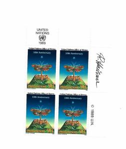 UN NY 1989 - MNH TR Block - Scott #553