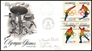 US 1698a Olympics Artcraft Pencil FDC