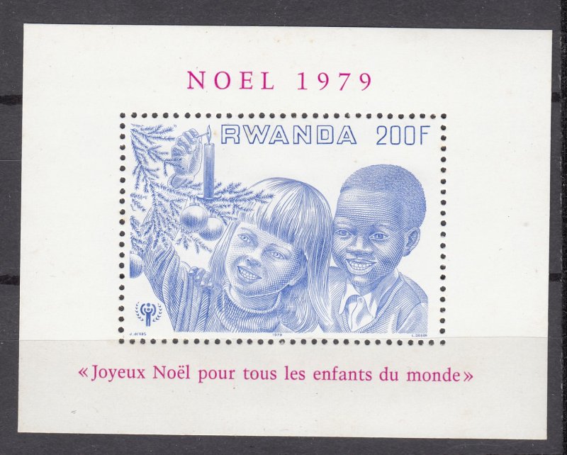 J27280 1979 rwanda s/s mnh #934 children