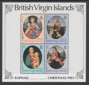 British Virgin Islands 461a Christmas Souvenir Sheet MNH VF