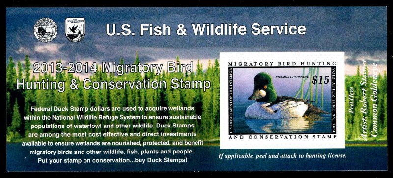 US.# RW80A 2013/2014 SELF ADHESIVE FEDERAL DUCK STAMPS MINT POST OFFICE FRESH!