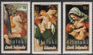 Aitutaki 1972 MH Sc 48-50 Paintings Christmas