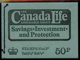 Booklet - Great Britain 1973 Canada Life 50p booklet #4 d...