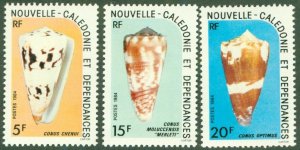 NEW CALEDONIA 495-7 MNH CV $3.50 BIN $2.00