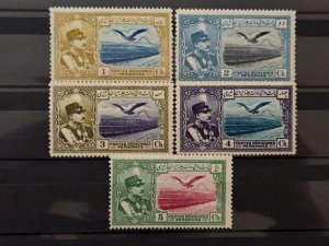Iran / Persia Scott # C34-C38 MNH/MH 1930 Airmail