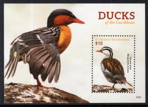 St Vincent 4022 Ducks Souvenir Sheet MNH VF