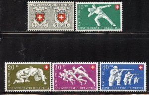 Switzerland # B191-5, Mint Never Hinge.