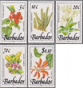 763246 MNH BARBADOS 1992 FLORES SALVAJES CON MILESIMA 1991