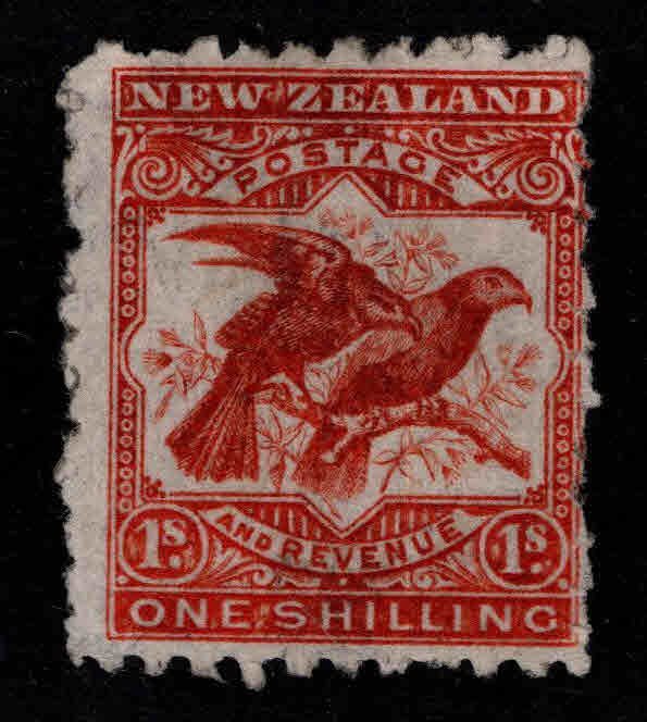 New Zealand Scott 118 MH*  1902 Hawk Billed Parrot stamp wmk 61