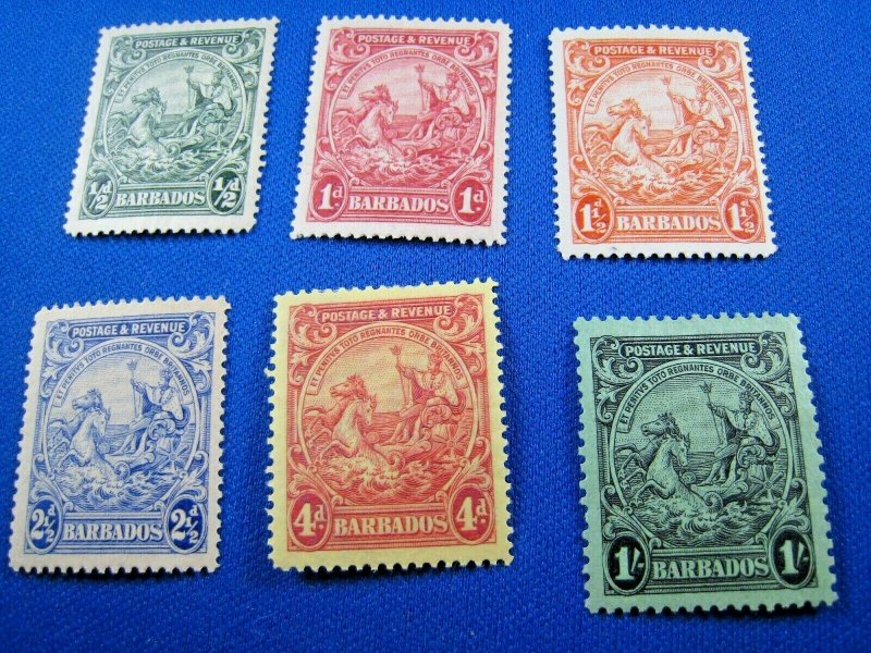 BARBADOS  1925-1935  -  SCOTT # 166//175   MH