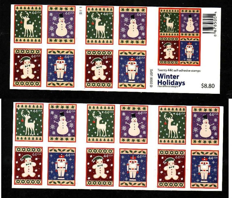 USA-Sc#4428b- id11-unused NH booklet-Christmas-2009-