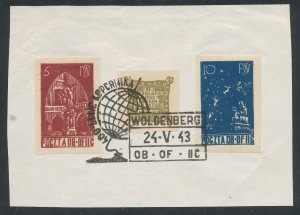 Poland Woldenberg Camp Mail - Fischer # Wold 19-21 - 1943 Issue  Copernicus