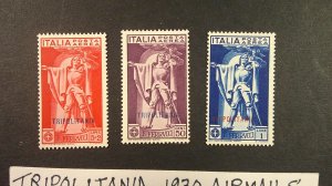 Tripolitania/Italy 1930 Airmail Scott# C1-C3 complete LIGHT HINGED set of 3