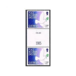 Guernsey 313 gutter,MNH.Michel 319. Liberation from German Forces,40th Ann.1985.