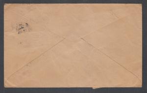 US J46 (3) on 1914 Censored Postage Due cover India to USA, Bombay Censor stamp