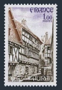 France 1640 two stamps,MNH.Michel 2161. Tourist 1979.View of Auray.