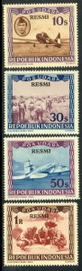 INDONESIA 1948 REPOEBLIK AIRMAIL OFFICIAL SET Sc CO1-CO4 MH