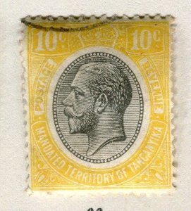 TANGANYIKA;  1927-31 early GV issue fine used 10c. value