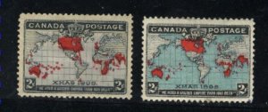 Canada 85,86b  Mint VF 1898   PD