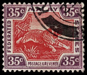 4227: Malaya, Federated Malay States SG73 35c Lilac & Red. 1931. Sc#70 Mi71 F...
